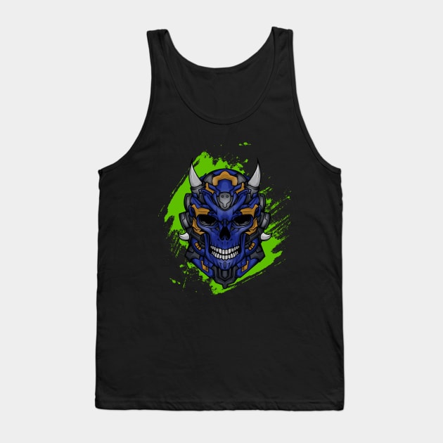 grunge mecha skull Tank Top by Indraokta22